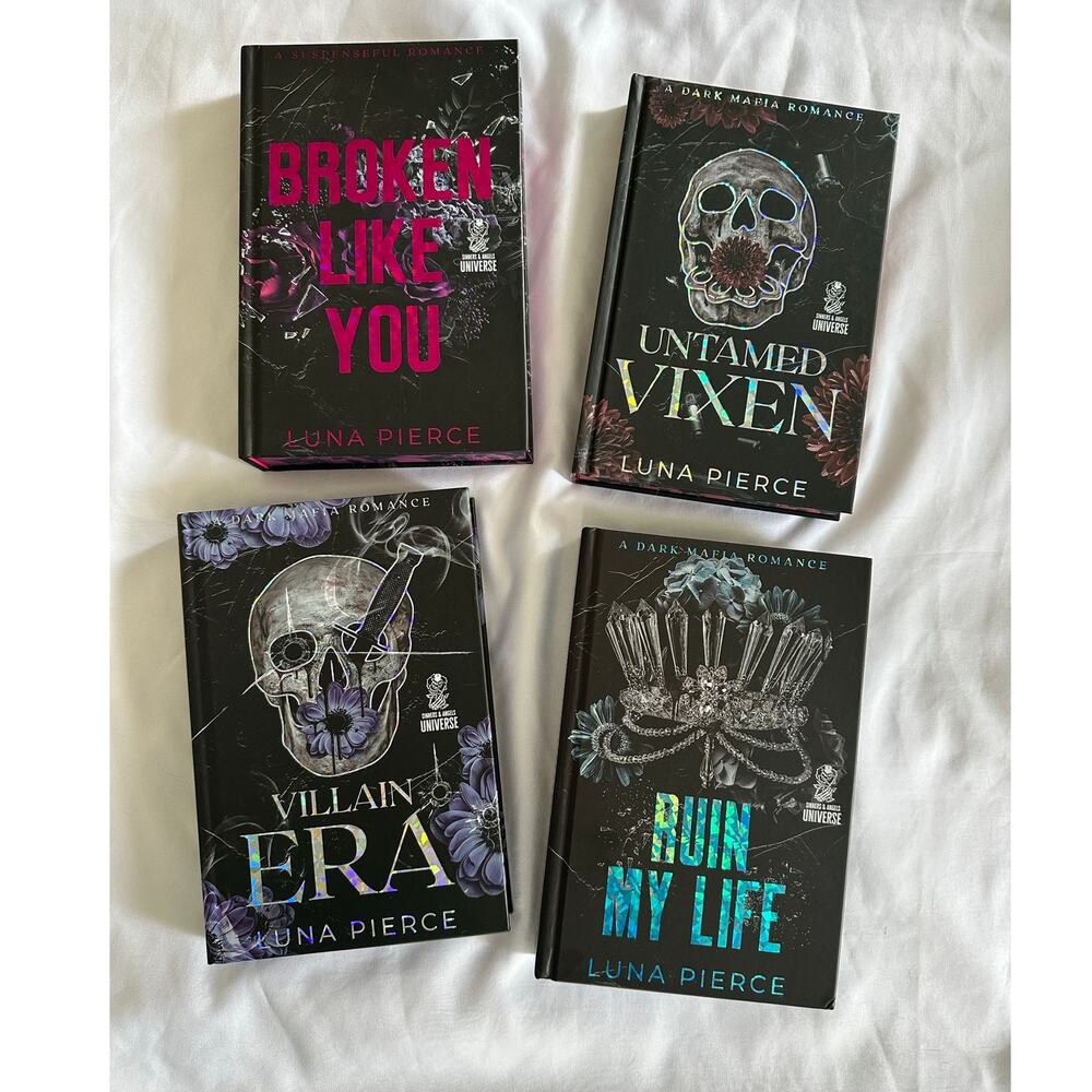 Luna Pierce Sinners Angels Signed Website Exclusive SE Hardcover 4 Book Set
